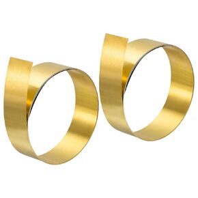 uxcell Brass Sheet Roll, 2Pcs 40" x 0.8" x 0.0012" H62 Metal Foil Plate for Crafts, Electrical Repairs, Industry