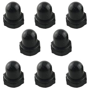 8PCS Silicone Miniature Overcurrent 88 98 Series Dust Cap Circuit Breaker Waterproof Dirt Resistant Dust Cover Flat Cap ID M11 Black