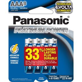 Panasonic Energy Corporation LR03XE/48PC Platinum Power Long Lasting AAA Alkaline Battery, 48 Pack