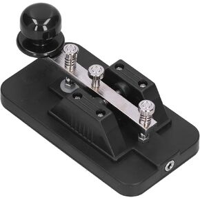 Morse Code Key, Professional Morse Code CW Telegraph Straight Key DIY Telegraph Tapper Manual CW Practice Tool Trainer with Buzzer and Voice Prompts for Physical Teaching