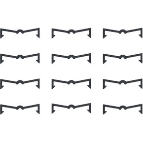 100 Pcs Black Plastic Pegboard Hook Retaining Buckle Fixer Pegboard Display Hook Peg Board Hook Clip Retainers Suitable for Displaying Items on Pegboards
