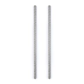 2Pcs M4 x 250mm Fully Threaded Rods Bar Studs Screw Rod, 304 Stainless Steel