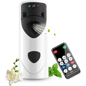 Automatic Air Freshener Spray Dispenser With Remote Programmable Fragrance Dispenser Fit for Spray Refills | Wall Mount Aerosol Dispenser Spray for Bathroom, Hotel, Commercial Place