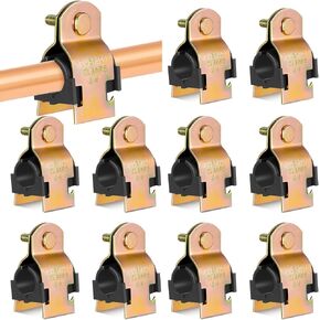 Landhoow 12 Pcs Rubber Cushion Strut Clamp 3/4" for Mounting Copper Piping