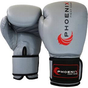 Phoenix Fight Gear's Flight Boxing Gloves, Leather Punching Gloves for Men & Women, Sparring Gloves, Heavy Bag Gloves for Boxing, MMA, Kickboxing, Muay Thai Adult Sizes 10oz 12oz 14oz 16oz 18oz