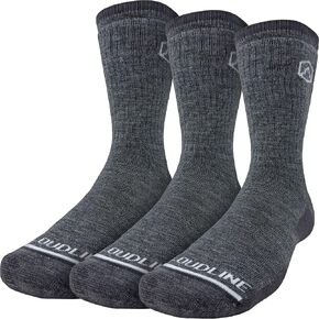CloudLine Men’s and Women’s Ultralight Merino Wool Hiking Socks - Thin, Anti-Blister, Moisture Wicking, Made in USA - 3 Pairs