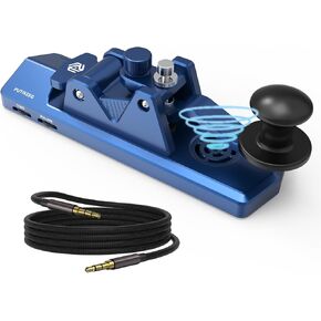 Heavy Duty Morse Straight Key - PUTIKEEG Telegraph Key Morse Code Single Paddle Key Aluminum Alloy Mini-Key Morse Finger Morse Cw Portable Straight Key Morse Practice Key - Colorful
