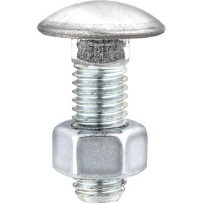 10 1/2-13 x 1-1/2 Stainless Capped Bumper Bolts & Nuts
