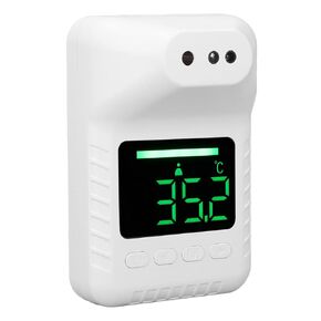 Wall Mounted Infrared Forehead Thermometer, Non Electronic Digital Wall Thermometer, USB Charging or Battery Operated, Wall Mounted Thermometer for Offices, Factories, Schools,