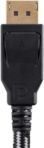 Monoprice Braided DisplayPort 1.4 Cable - 8K Capable for Graphic Design, Display Stream Compression Support, TV Walls and PC Gaming, 10 Feet, Gray in Kuwait
