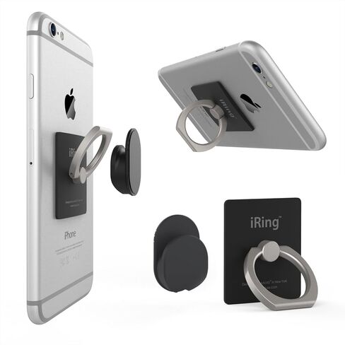 iRing IP-0BK0-1EN AAUXX Premium Set : Safe Grip and Kickstand for Smartphones and Tablets with Simplest Smartphone Mount - Rose Gold in Kuwait