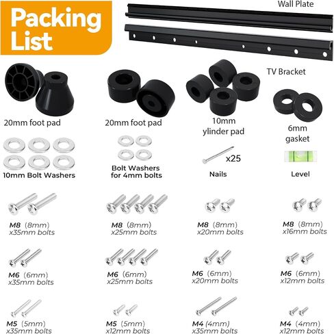 EZISE Studless TV Drywall Mount for 32-75 Inch Flat Screen, Slim No Drill TV Wall Mount Holds up to 150 lbs, No Stud Easy Install with Nails, Max VESA 600x400mm in Saudi Arabia