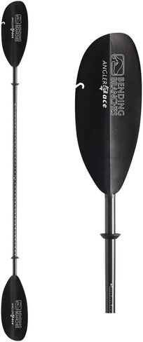 فروع الانحناء Angler Ace Plus 2-Piece Plus Ferrule Fishing Kayak Paddle؛ (عمود الكربون/الشفرة المقواة بالكربون) in Kuwait