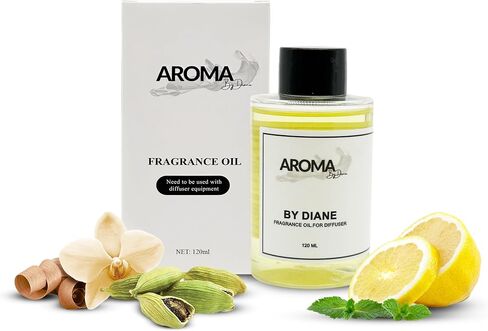 Essential Oils for Diffuser - My Way Fragrance Oil Blend - Luxury Hotel Inspired Aromatherapy Oils - Lush Leather, Cardamon and Lemon Scent - 120ml in Saudi Arabia