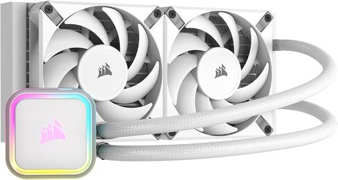 CORSAIR H150i RGB Elite Liquid CPU Cooler - 360mm AIO - AF120 Elite PWM Fans - Intel® LGA 1700, 1200, 2066, AMD® AM5 & AM4 Sockets - White in Saudi Arabia