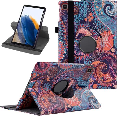 Case for Samsung Galaxy Tab A7 Lite 8.7 Inch 2021, 360 Degree Rotating Stand Heavy Duty Rugged Protective Cover for Galaxy Tab A7 Lite 8.7" 2021 Tablet Model (SM-T220/T225/T227) (Black) in Kuwait