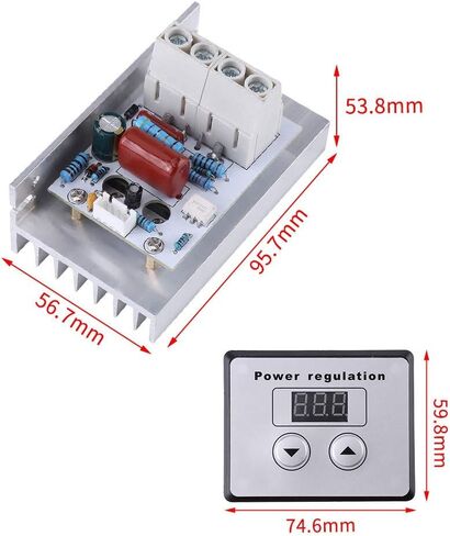 10000W SCR Digital Voltage Regulator, AC 220V 80A Speed Control Dimmer Thermostat, Motor Speed Controller Regulator in Saudi Arabia