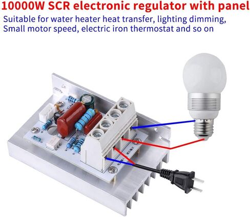 10000W SCR Digital Voltage Regulator, AC 220V 80A Speed Control Dimmer Thermostat, Motor Speed Controller Regulator in Saudi Arabia