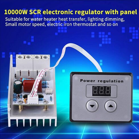 10000W SCR Digital Voltage Regulator, AC 220V 80A Speed Control Dimmer Thermostat, Motor Speed Controller Regulator in Saudi Arabia