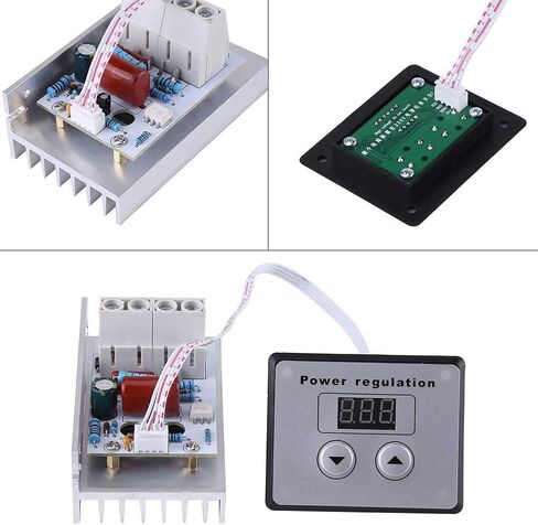 10000W SCR Digital Voltage Regulator, AC 220V 80A Speed Control Dimmer Thermostat, Motor Speed Controller Regulator in Saudi Arabia