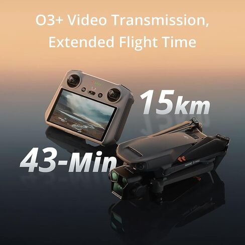 طائرة بدون طيار DJI Mavic 3 Pro Quadcopter مع جهاز تحكم عن بعد RC Pro (شاشة عالية السطوع) Fly More Combo 4/3 CMOS Hasselblad، وقت طيران 43 دقيقة، 4 بطاريات، حزمة مرشحات مع حقيبة ظهر وملحقات Deco Gear in Saudi Arabia