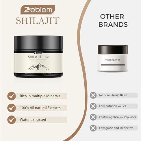 shilajit Pure Himalayan Organic shilajit for Men and Women shilajit Resin Supplyment with Organic Ayurvedic Blend in High Potency for Energy, Strength Boost&Immune Support (50 Grams) in Saudi Arabia