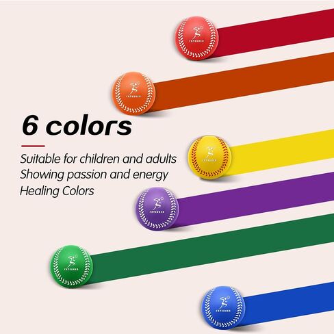 Foam Baseballs, Soft Baseballs 6 Pack for Kids Beginners Training Ball, Safe Throwing for Indoor or Outdoor Play with Carrying Bag, Catching and Batting Practice, Baseball Gifts for Boys and Girls in Saudi Arabia