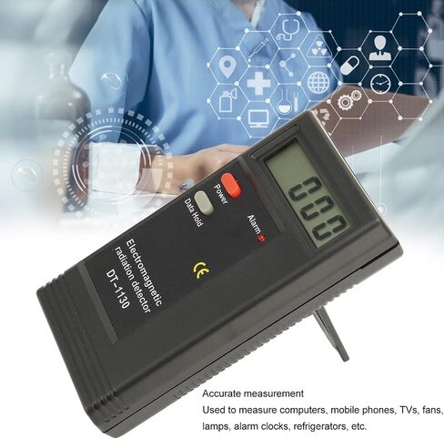 كاشف الإشعاع الكهرومغناطيسي LCD الرقمي، مقياس EMF عالي الحساسية، جهاز اختبار إشعاع المجال الكهرومغناطيسي المحمول للمنزل والمكتب والخارج وعداد جيجر in Kuwait