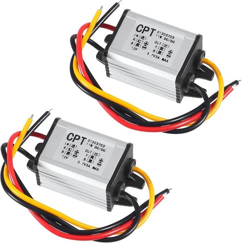 2pcs DC 12V to 5V USB C Buck Converter 3A 15W Type-C Right Angle Step-Down Converter Voltage Regulator Car Power Converter Adapter Waterproof in Kuwait