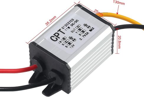 2pcs DC 12V to 5V USB C Buck Converter 3A 15W Type-C Right Angle Step-Down Converter Voltage Regulator Car Power Converter Adapter Waterproof in Kuwait