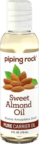 Piping Rock Sweet Almond Oil 4 fl oz | Carrier Oil | Moisturizing Massage Oil for Face, Hair, Skin, and Nails in Saudi Arabia