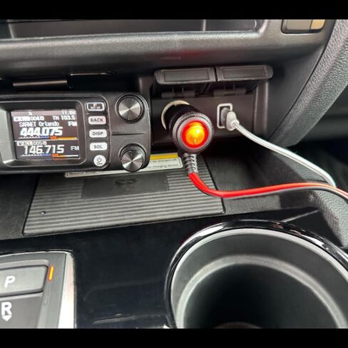 Car Cigarette Lighter Adapter, ROÉKO 1 to 2 DC 12V 24V Plug Splitter, 2 Socket with Switch, 5.9 inches Cigarette Lighter Extension Cord UL Wire with 15A Fuses Compatible Cars in Kuwait