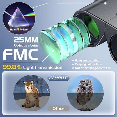 12X25 High Powered Binoculars for Adults, Compact Binoculars with Clear Low Light Vision, Easy Focus Waterproof Small Binoculars for Bird Watching, Hunting, Hiking, Cruise Ship, Travel, Concerts in Saudi Arabia