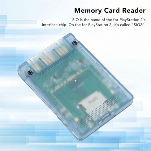 محول قارئ بطاقات Zunate PS2 MX4SIO SIO2SD، محول بطاقة TF بديل ثابت مصنوع يدويًا لجهاز PS2 (أبيض شفاف) in Kuwait
