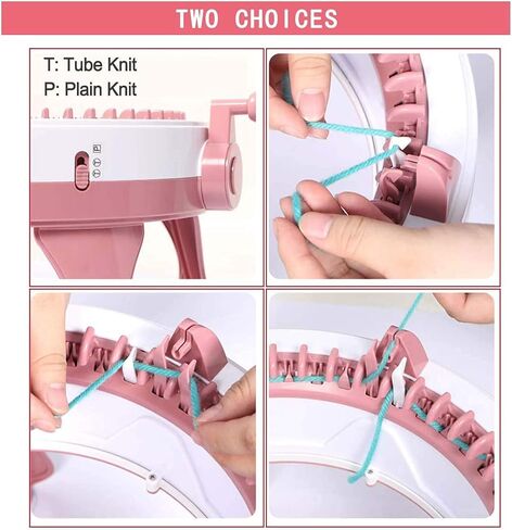 FYGAIN Sentro 48 Needles Knitting Machines with Row Counter, Smart Knitting Round Loom for Adults/Kids, Knitting Board Rotating Double Knit Loom Machine Kits in Kuwait
