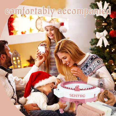 FYGAIN Sentro 48 Needles Knitting Machines with Row Counter, Smart Knitting Round Loom for Adults/Kids, Knitting Board Rotating Double Knit Loom Machine Kits in Kuwait