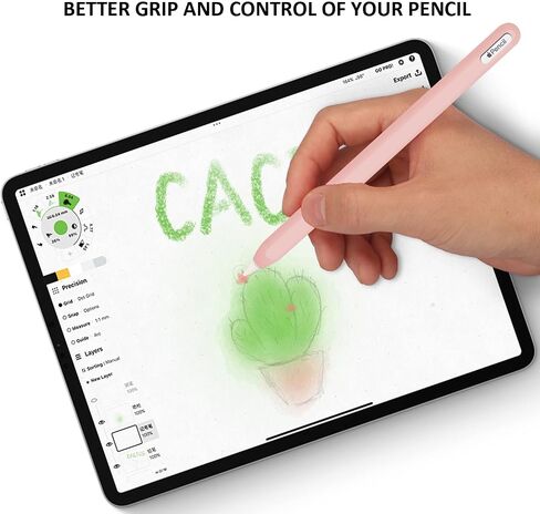Slim Soft Silicone Sleeve Case Compatible with Apple Pencil 2nd Generation Only, Protective Grip Cover Skin for iPad Apple Pencil 2nd Gen (Dark Gray) in Kuwait