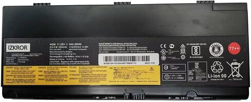 استبدال بطارية IZKROR 00HW030 96Wh 6400mAh 8 خلايا لجهاز Lenovo ThinkPad P70 20ER 20ES P71 20HK 20HL Series Laptop 01AV451 SB10F46468 4X50K14092 5B10W13950 78++ 78+ 15V in Saudi Arabia