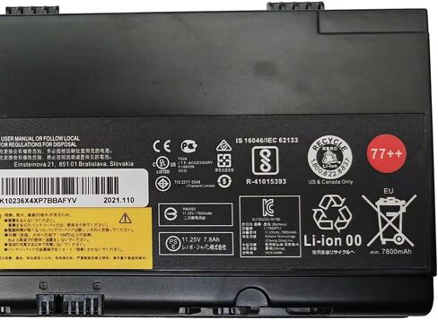 استبدال بطارية IZKROR 00HW030 96Wh 6400mAh 8 خلايا لجهاز Lenovo ThinkPad P70 20ER 20ES P71 20HK 20HL Series Laptop 01AV451 SB10F46468 4X50K14092 5B10W13950 78++ 78+ 15V in Saudi Arabia