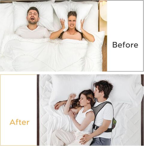 جهاز توقف التنفس أثناء النوم الموضعي - مراقب توقف التنفس أثناء النوم - يمنع النوم المستلق ويعزز وضعية الاستلقاء الجانبي، خفيف الوزن ومريح ويقلل بشكل فعال من الشخير - حل الشخير in Kuwait