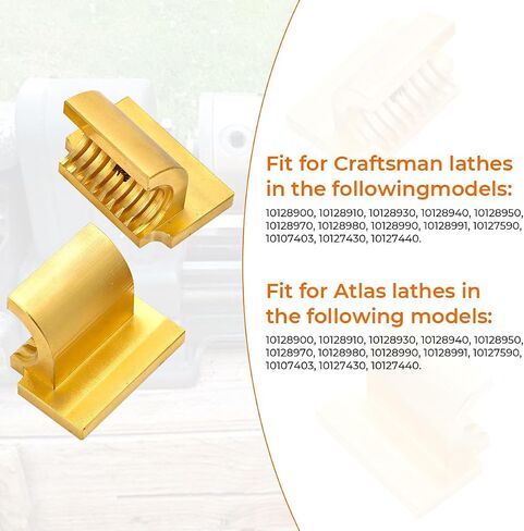 for Craftsman Model 101 for Atlas 10" & 12" Lathe Half Nuts/Split Nut 3/4"-8 Thread-Robust 360 Brass Construction in Saudi Arabia