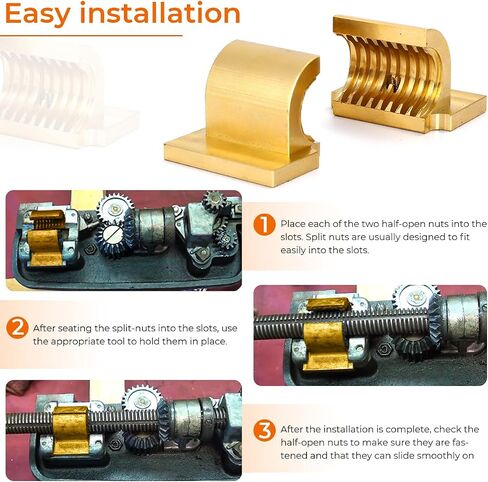 for Craftsman Model 101 for Atlas 10" & 12" Lathe Half Nuts/Split Nut 3/4"-8 Thread-Robust 360 Brass Construction in Saudi Arabia
