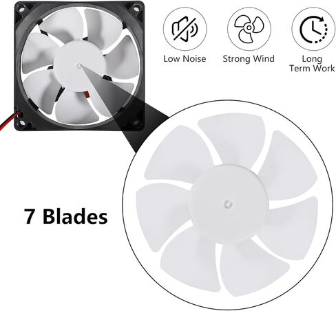 2pcs 80mm USB Computer Fan with 1 Male to 2 Female USB Extension Cable with ON/Off Switch for Receiver DVR PlayStation Xbox Computer Cabinet Cooling in Kuwait