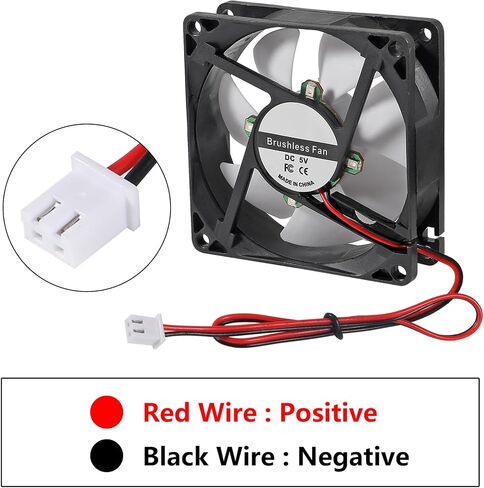 2pcs 80mm USB Computer Fan with 1 Male to 2 Female USB Extension Cable with ON/Off Switch for Receiver DVR PlayStation Xbox Computer Cabinet Cooling in Kuwait