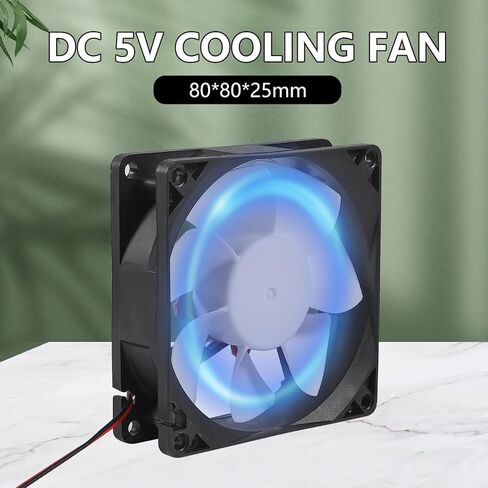 2pcs 80mm USB Computer Fan with 1 Male to 2 Female USB Extension Cable with ON/Off Switch for Receiver DVR PlayStation Xbox Computer Cabinet Cooling in Kuwait