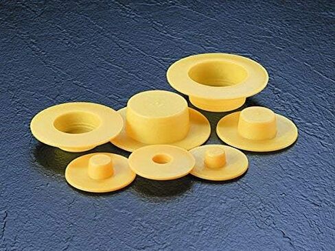 Caplugs 99191429 غطاء بلاستيكي مدبب وقابس مع شفة عريضة جدًا وسميكة للغاية WWX-250، PE-LD، غطاء OD 2.322 بوصة، معرف القابس 2.602 بوصة، أصفر (عبوة من 40 قطعة) in Saudi Arabia