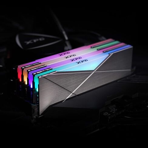 XPG DDR4 D50 RGB 32GB (2x16GB) 3200MHz PC4-25600 U-DIMM 288-Pins Desktop Memory CL16 Kit White (AX4U320016G16A-DW50) in Kuwait