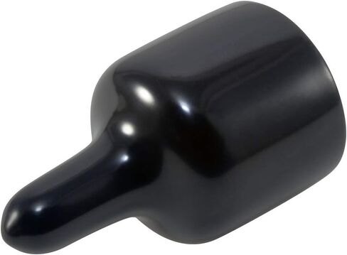 Caplugs 99190390 Plastic EZ Pull Tab Cap EZ-860-12, Vinyl, Cap ID .860" Length .187", Black (Pack of 300) in Saudi Arabia
