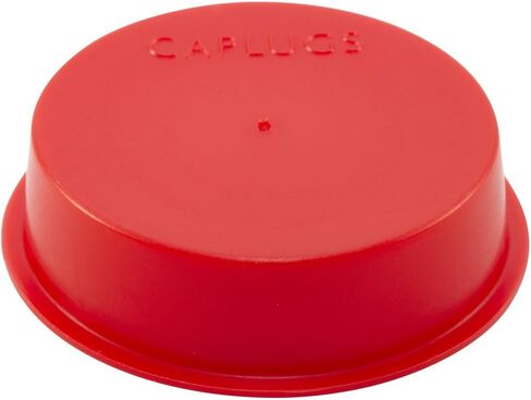 Caplugs Plastic Tapered Cap and Plug. T-17S, PE-LD, Cap OD 1.451" Plug ID 1.6", Red (Pack of 100) in Saudi Arabia