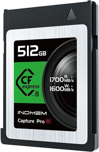 بطاقة ذاكرة CFexpress Type B سعة 1 تيرابايت، تسجيل فيديو Raw 8K، سرعة قراءة تصل إلى 1700 ميجابايت/ثانية، كتابة 1600 ميجابايت/ثانية، متوافقة مع Nikon Z6/Z7/D6، Canon EOS-1DXMark III/EOS-R5، Panasonic S1/S1R، DJI Ronin 4D in Saudi Arabia